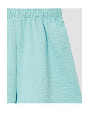thumbnail: Turquoise meisjes s.Oliver casual short van katoen met elastische tailleband en effen
