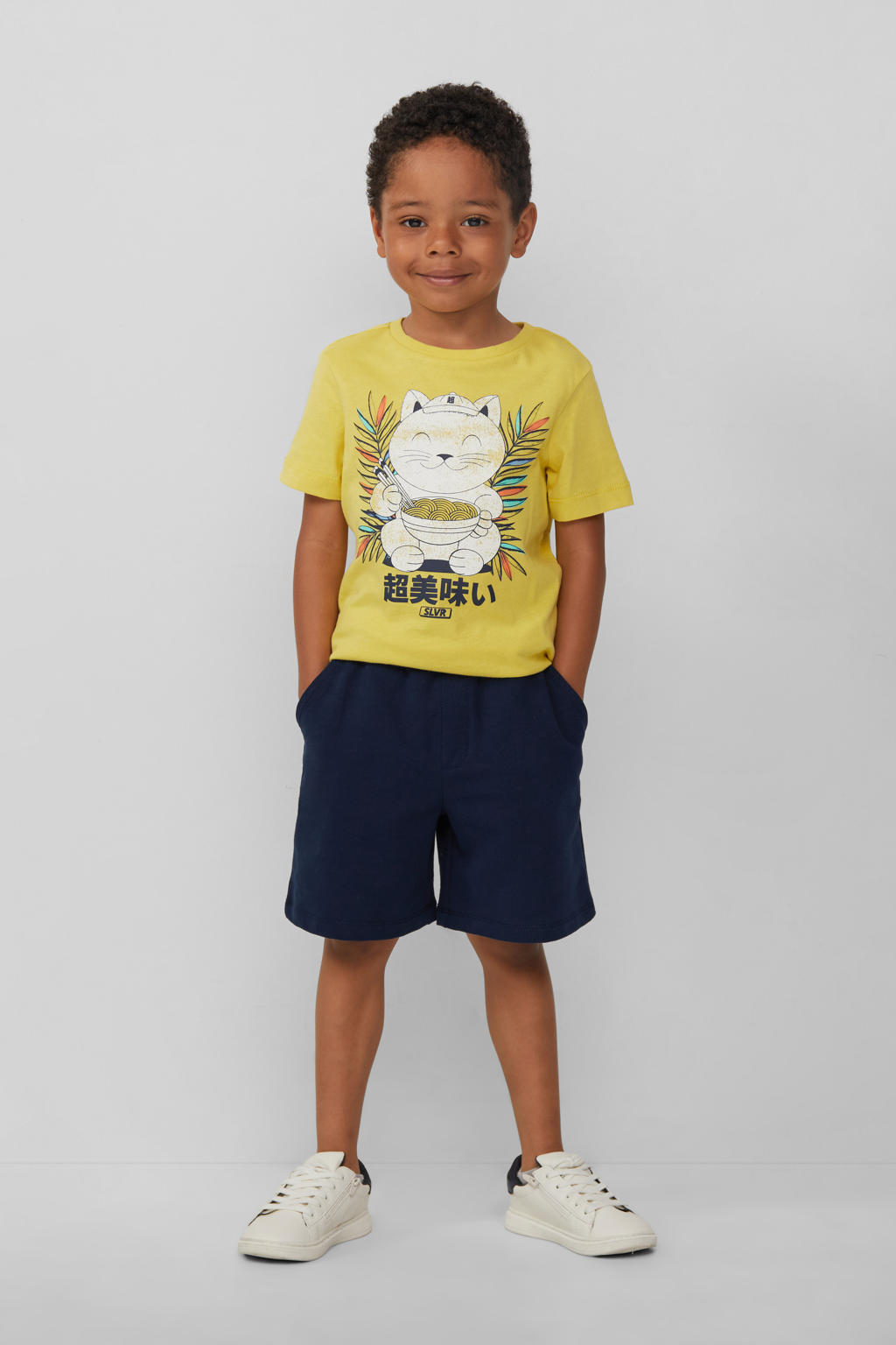 s.Oliver casual short donkerblauw