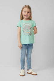 thumbnail: s.Oliver T-shirt turquoise met glitter