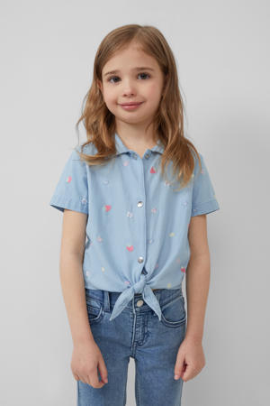 blouse light blue denim