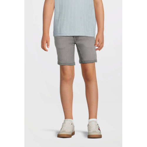 NAME IT KIDS slim denim short grey denim Korte broek Grijs Jongens Stretchdenim - maat 128 afbeelding