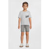 NAME IT KIDS T-shirt met backprint lichtblauw