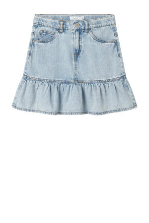 denim spijkerrok light blue denim