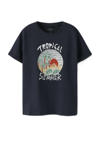 Donkerblauw Tropical