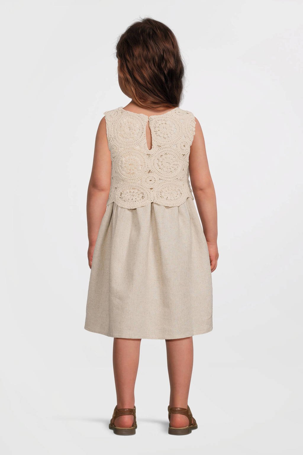 Jurkje Beige Jurkje Maat 86 A-lijn Jurk Beige