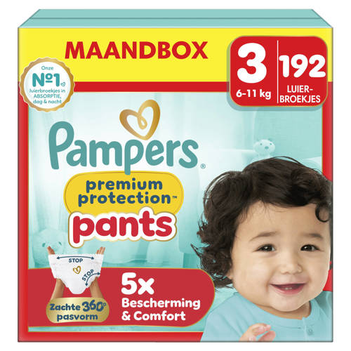Pampers Premium Protection Pants Maat 3 maandbox - 192 luierbroekjes - 6kg-11kg