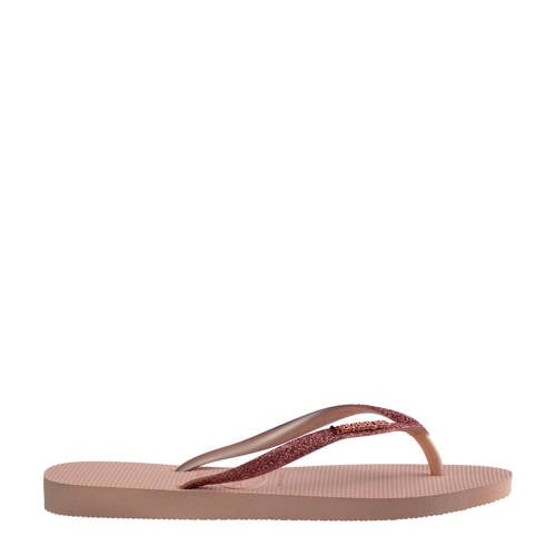 Havaianas Slim teenslippers roze Meisjes Rubber
