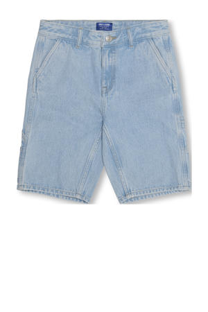 denim straight short light blue denim