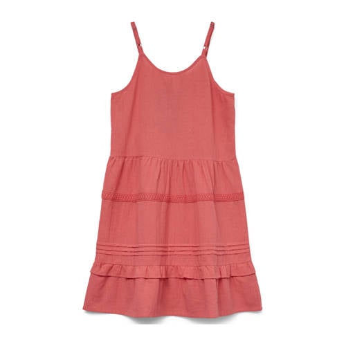 VERO MODA GIRL zomerjurk roze Meisjes Katoen Ronde hals Effen - maat 146 afbeelding
