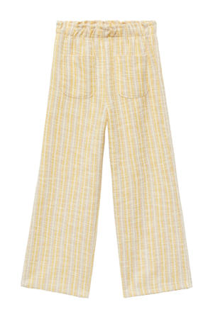 casual broek lichtgeel