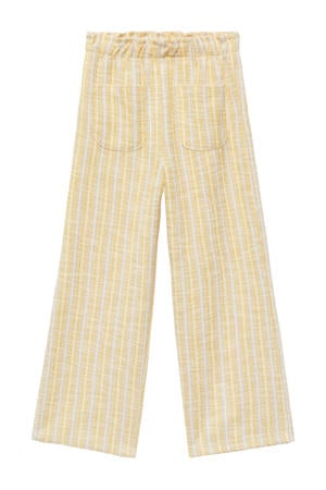 casual broek lichtgeel