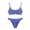MANGO TEEN bikini kobaltblauw/wit