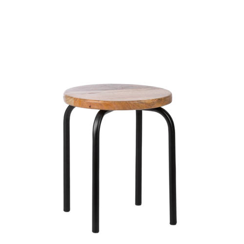 Kidsdepot kinderkruk (set van 2) Circle Stoel Zwart afbeelding