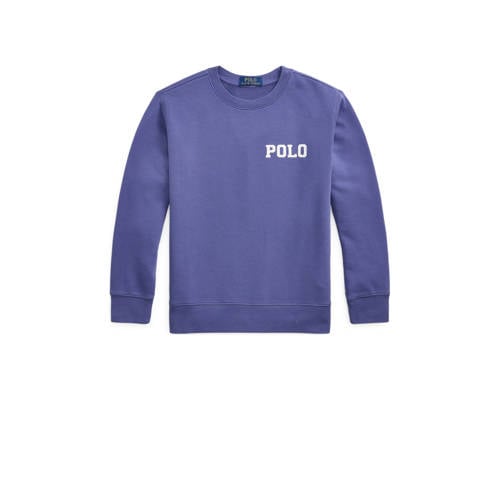 Polo Ralph Lauren sweater blauw Jongens Katoen Ronde hals Tekst