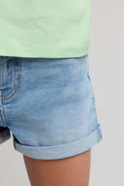 thumbnail: America Today denim denim short light blue denim