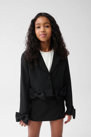 cropped blazer zwart
