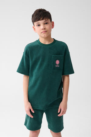 T-shirt donkergroen