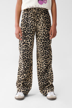 wide leg palazzo broek bruin