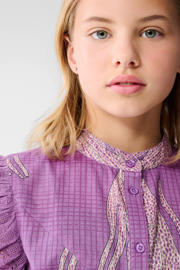 thumbnail: Shoeby blouse paars broderie