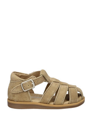 suède sandalen taupe
