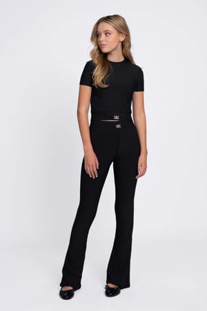 flared broek zwart