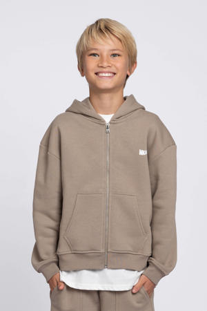 sweatvest lichtbruin