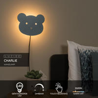 thumbnail: Lucide CHARLIE - Wandlamp Kinderkamer - LED Dimb. - 1x7W 2700K - Blauw
