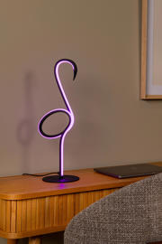 thumbnail: Lucide FLAMINGO - Tafellamp - LED Dimb. - RGB - Multicolor