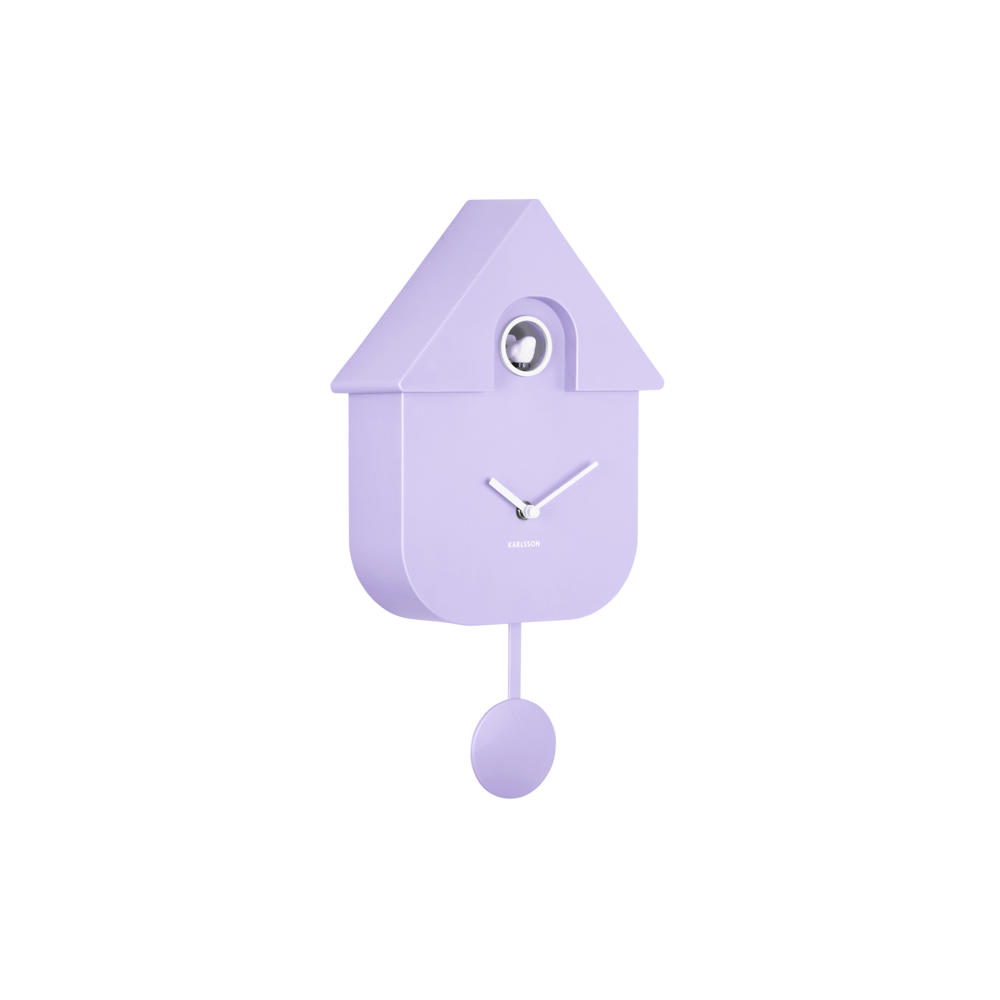 Karlsson wandklok Cuckoo lila