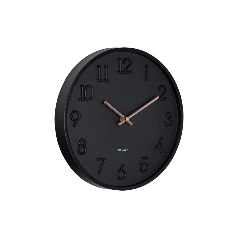 Karlsson wandklok Calma zwart (Ø30 cm)