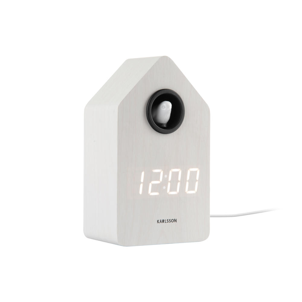 Karlsson wekker Cuckoo wit