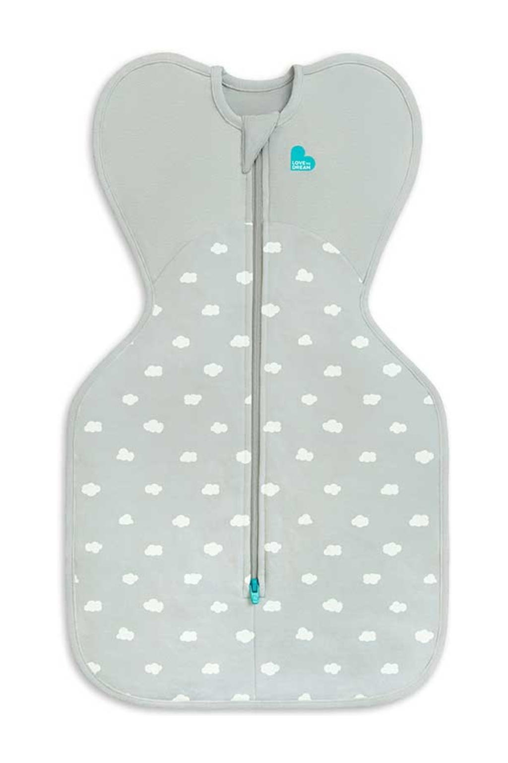 Love to Dream inbakerslaapzak Fase 1 Swaddle UP 1.5 Clouds Olive