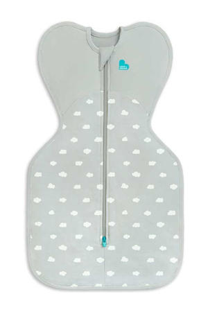 inbakerslaapzak Fase 1 Swaddle UP 1.5 Clouds Olive