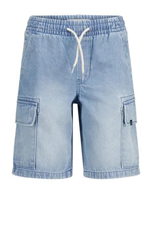 denim short medium blue denim