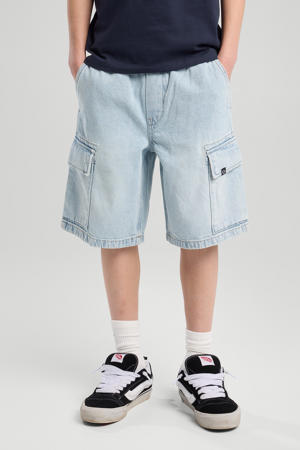 denim short light blue denim