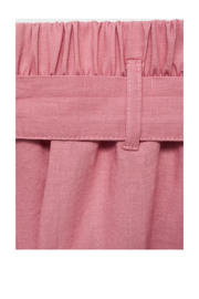 thumbnail:  meisjes Mango Kids palazzo broek van linnen met rits- en knoopsluiting en effen