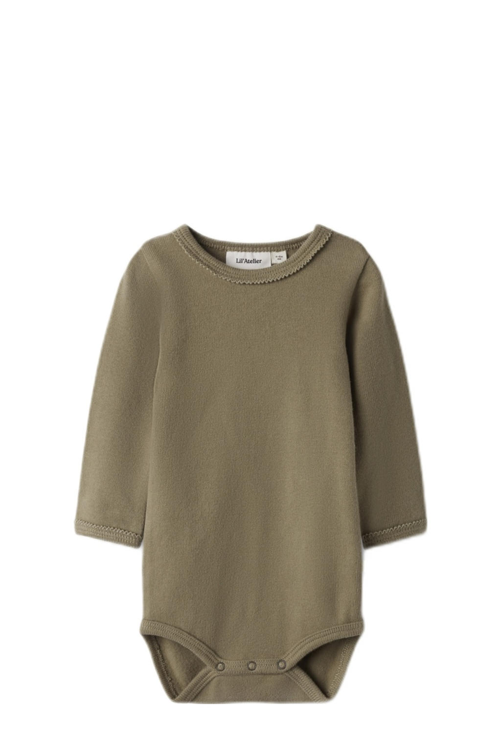 LIL' ATELIER BABY romper NBFTHORO olijfgroen