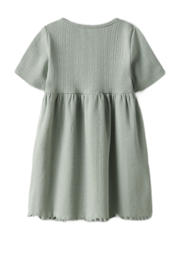 thumbnail: NAME IT BABY korte jurk gebreid turquoise