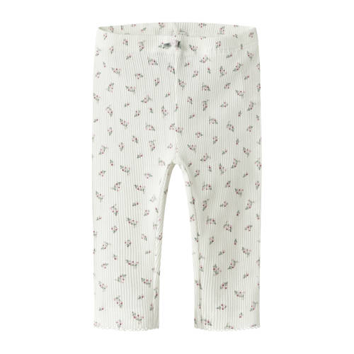 NAME IT BABY regular legging wit Broek Meisjes Katoen All over print