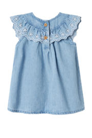 thumbnail: NAME IT BABY spijkerjurk broderie light blue denim