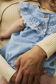 thumbnail: NAME IT BABY spijkerjurk broderie light blue denim