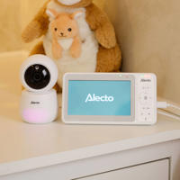 thumbnail: Alecto DVM2050 Babyfoon met HD-camera, groot 5 inch kleurenscherm en nachtlampje - Op afstand bestuurbaar - Wit