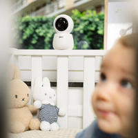 thumbnail: Alecto DVM2050 Babyfoon met HD-camera, groot 5 inch kleurenscherm en nachtlampje - Op afstand bestuurbaar - Wit
