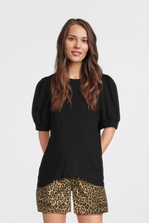 regular high waist zwangerschaps casual short bruin