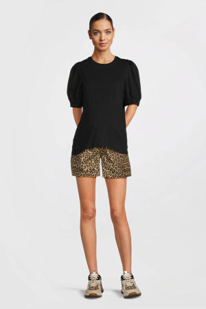 regular high waist zwangerschaps casual short bruin