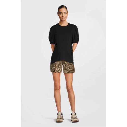 ONLY MATERNITY regular high waist zwangerschaps casual short bruin Korte broek Dames Katoen