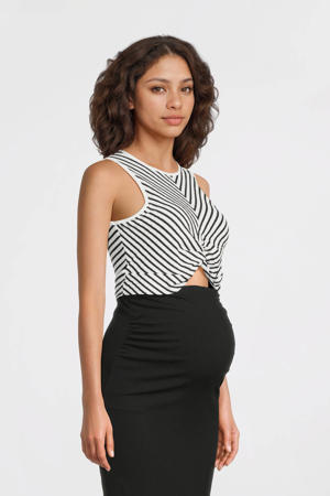 zwangerschaps cropped top zwart