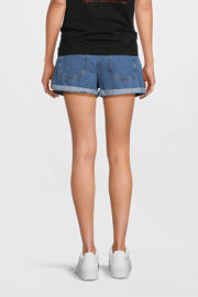 thumbnail: ONLY MATERNITY denim regular waist zwangerschaps paperbag short medium blue denim