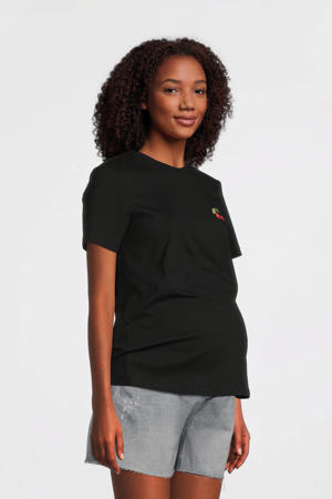 zwangerschaps T-shirt zwart