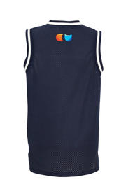 thumbnail: Donkerblauwe jongens Coolcat mesh singlet Mase van polyester met printopdruk en V-hals